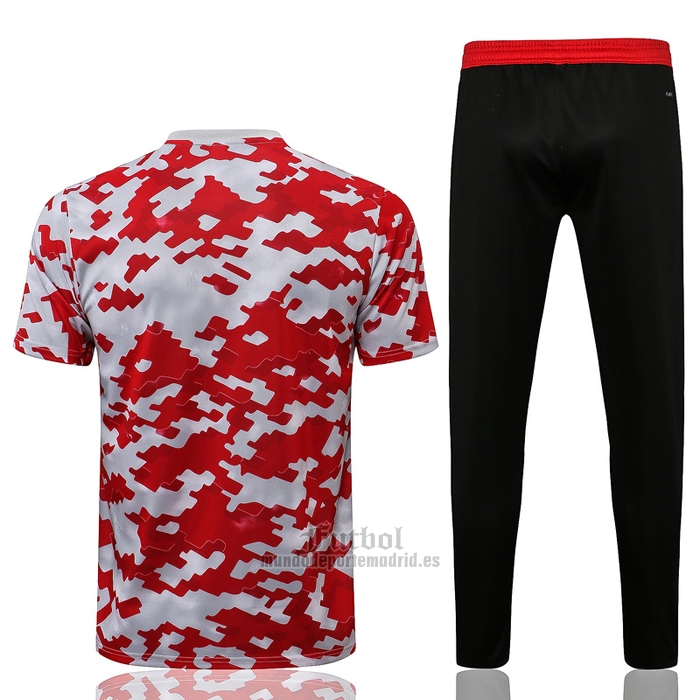 Chandal del Manchester United Manga Corta 2021-2022 Rojo y Blanco
